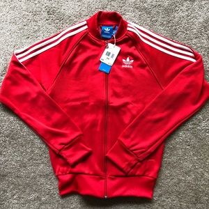 Adidas Track Jacket Red XS